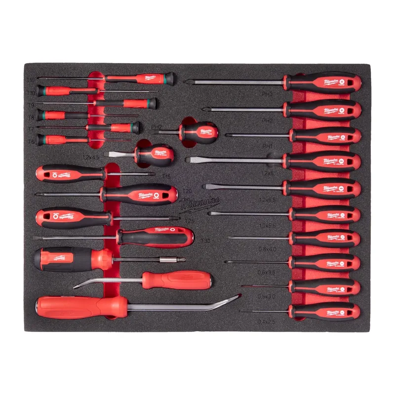 Milwaukee 38-delig Foam inlay schroevendraaier- en breekijzerset - TOOLGUARD™ - 4932500755 fra Milwaukee – produktbillede
