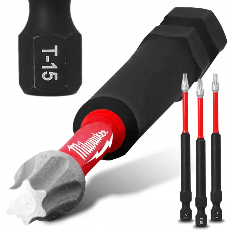 Milwaukee 3x TX15 90mm Impact Bit - Magnetische Schroefbit Torx von Milwaukee – Produktbild