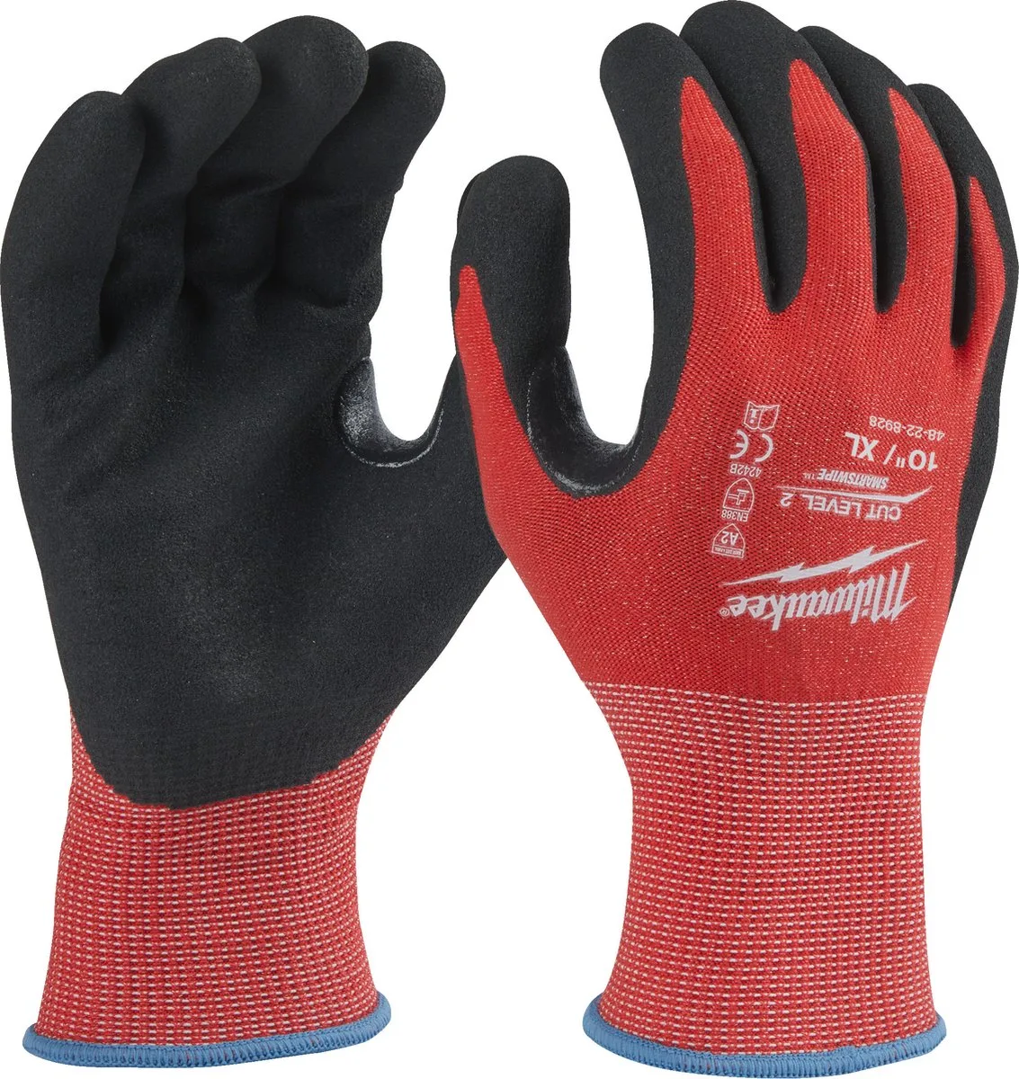 Milwaukee 4932479909 Cut B Handschoenen Cut B Gloves - 10/XL - 1pc van Milwaukee, Blauw – productafbeelding