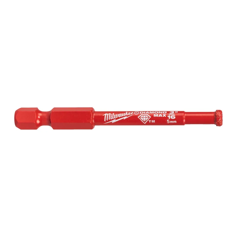 Milwaukee 5 mm Diamantboor 1/4" HEX - DIAMOND MAX Nat/Droog - 4932498341 by Milwaukee – product image
