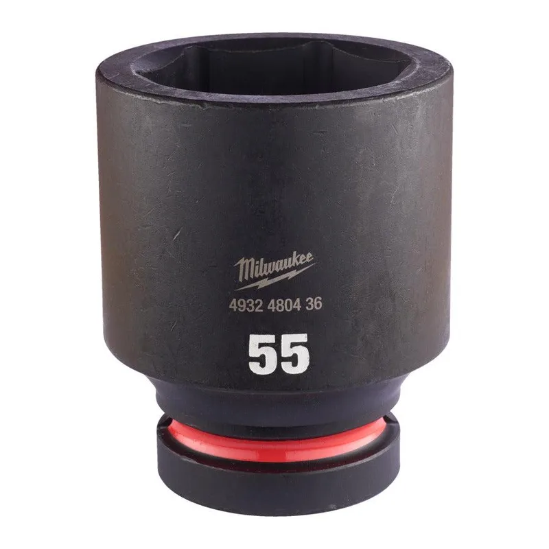 Milwaukee 55 mm 1" Krachtdop lang - ShockWave™ - 4932480436 by Milwaukee – product image