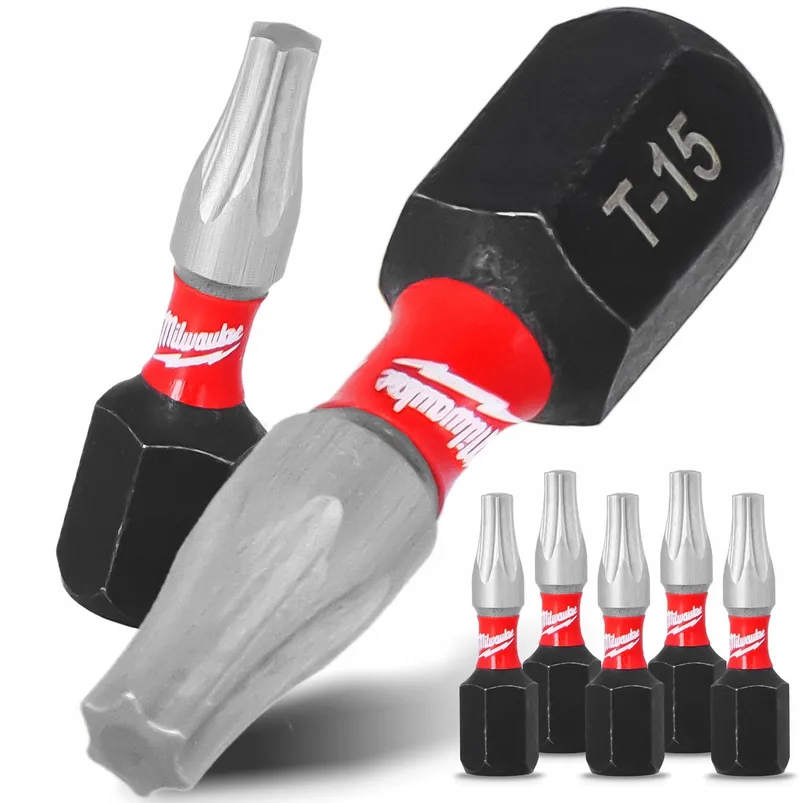 Milwaukee 5x TX15 25mm Torx Bit Magnetisch Impact Duty by Milwaukee – product image