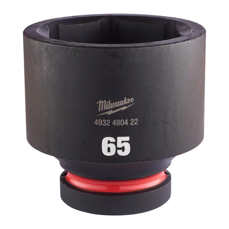 Milwaukee 65 mm 1" Krachtdop kort - ShockWave™ - 4932480422 fra Milwaukee – produktbillede
