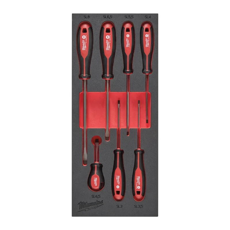 Milwaukee 7-delig Foam inlay Tri-Lobe schroevendraaierset Sleuf - TOOLGUARD™ - 4932492395 de Milwaukee – image du produit