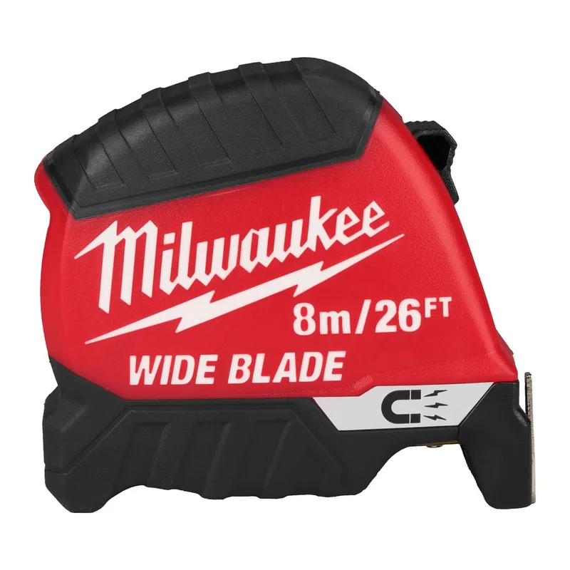 Milwaukee 8m 35mm MAGNETIC Rolmaat / 26ft x Gen2 - WIDE BLADE - 4932499210 de Milwaukee – image du produit