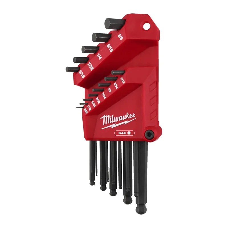 Milwaukee 9-delig Inbussleutelset kogelkop imperiaal - 4932493615 by Milwaukee – product image