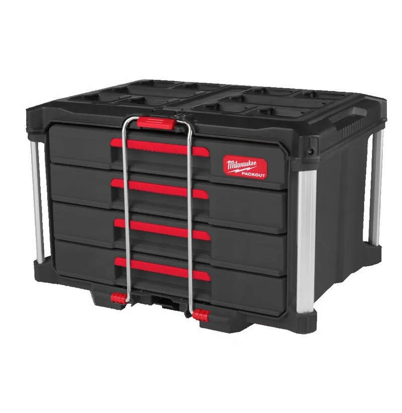 PACKOUT™ Gereedschapskoffer met 4 lades - 4932493189 van Milwaukee, Rood – productafbeelding