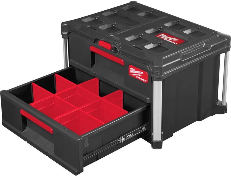 PACKOUT™ Gereedschapskoffer met twee lades - 4932472129 van Milwaukee, Zwart – productafbeelding 1 van 2
