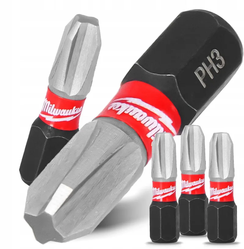 PH3 25mm Impact Bits - 3 Stuks - Magnetisch van Milwaukee – productafbeelding