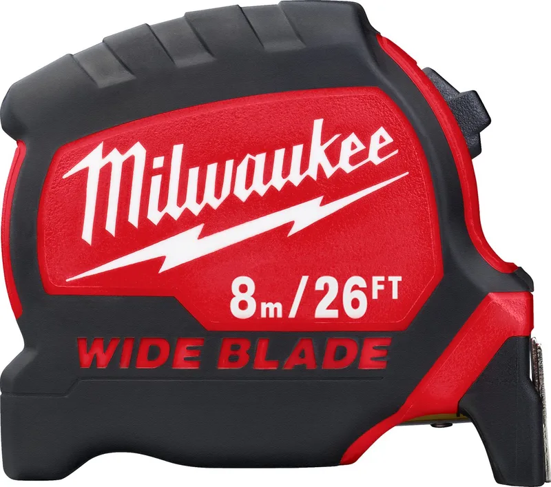 Premium Wide Blade Rolmaat 8 m/26 ft - 4932471818 von Milwaukee, Blau – Produktbild