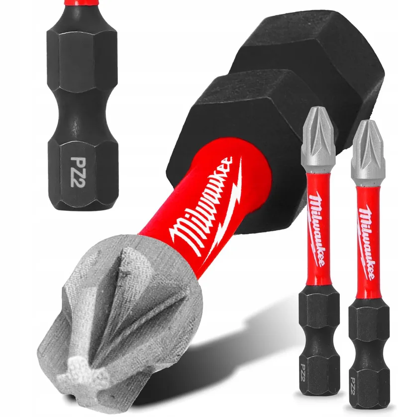 PZ2 Impact Bits 50mm Magnetisch 2 Stuks van Milwaukee – productafbeelding