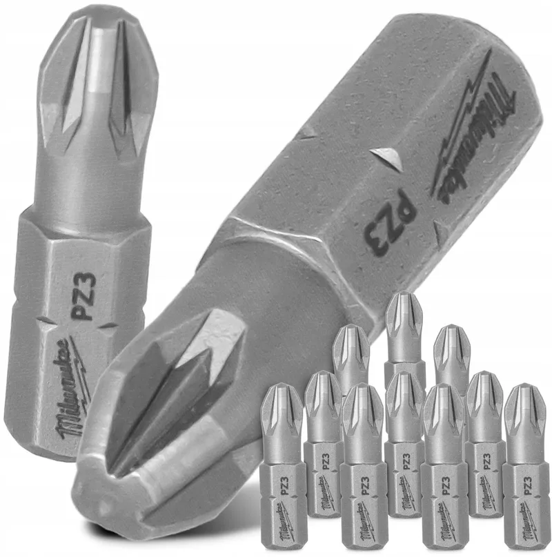 PZ3 Bits 25mm Magnetisch Staal S2 10 Stuks by Milwaukee – product image