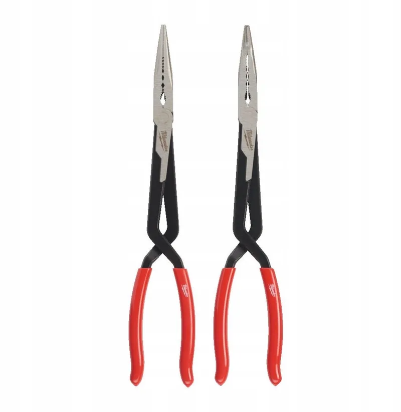 Rechte & 45° Neus Lange Tangen 330mm Set by Milwaukee, Black – product image