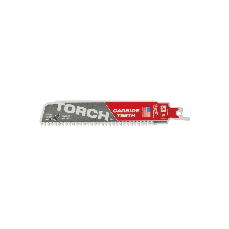 Reciprozaagblad SAWZALL metaal 150 mm Carbide TORCH 8 TPI - 48475201 by Milwaukee – product image