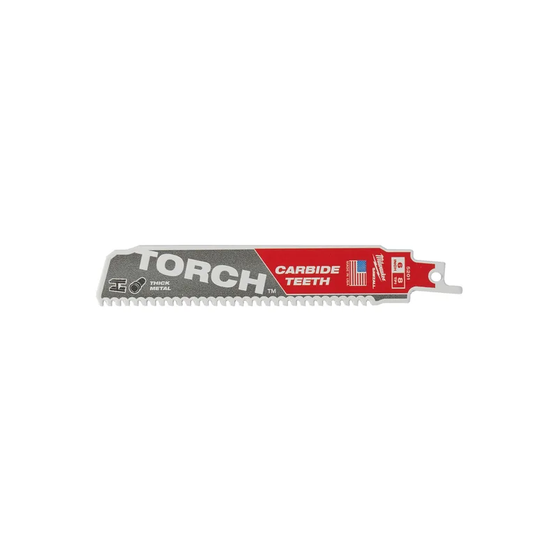 Reciprozaagblad SAWZALL metaal 150 mm Carbide TORCH 8 TPI (5 stuks) - 48475501 von Milwaukee – Produktbild