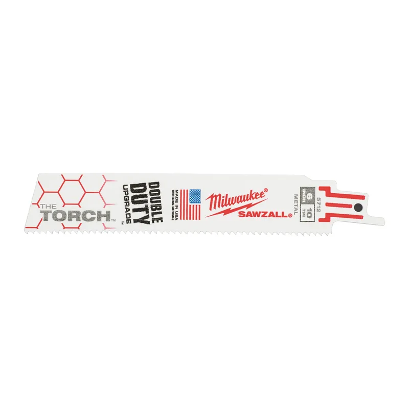 Reciprozaagblad SAWZALL metaal 150 mm Heavy Duty TORCH 10 TPI (5 stuks) - 48475712 de Milwaukee – image du produit
