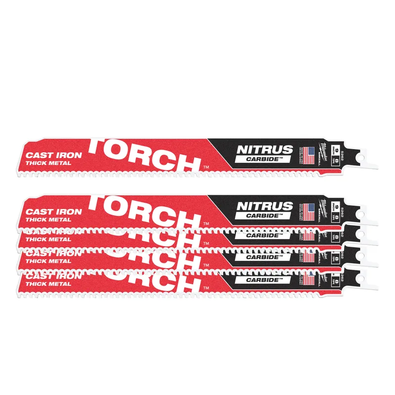 Reciprozaagblad SAWZALL metaal 230 mm Carbide TORCH NITRUS 8 TPI (5 stuks) - 48475562 von Milwaukee – Produktbild