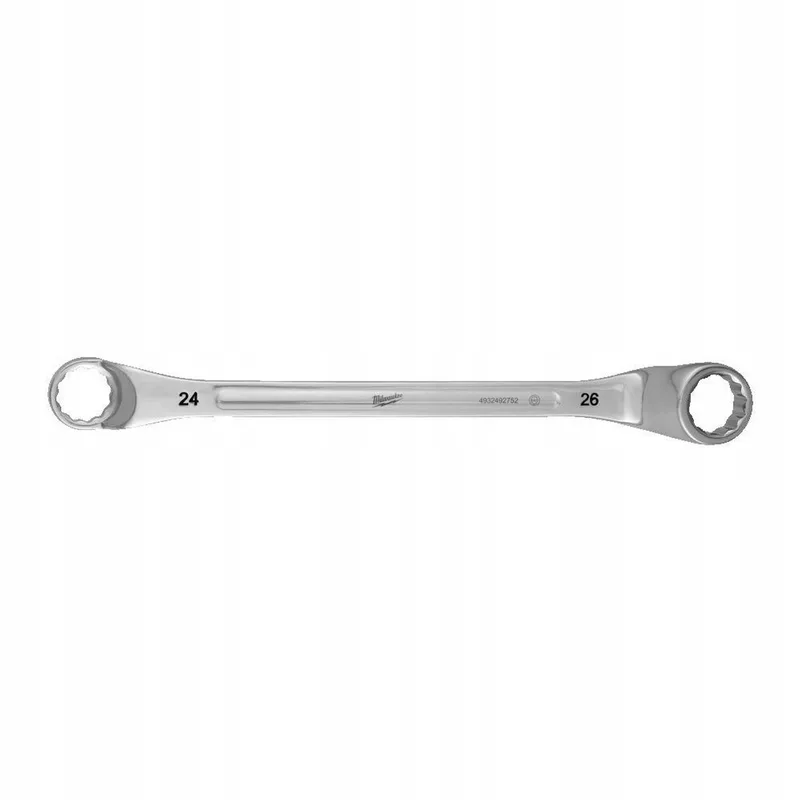 Ringsleutel 75° Gebogen 24x26mm - Hoogwaardig Chroom-Vanadium Staal de Milwaukee – image du produit