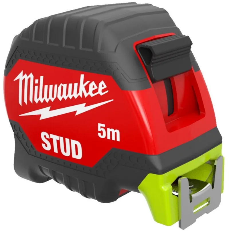 Rolmaat 5m met Blokkeerfunctie - Duurzaam en Nauwkeurig von Milwaukee, Schwarz – Produktbild