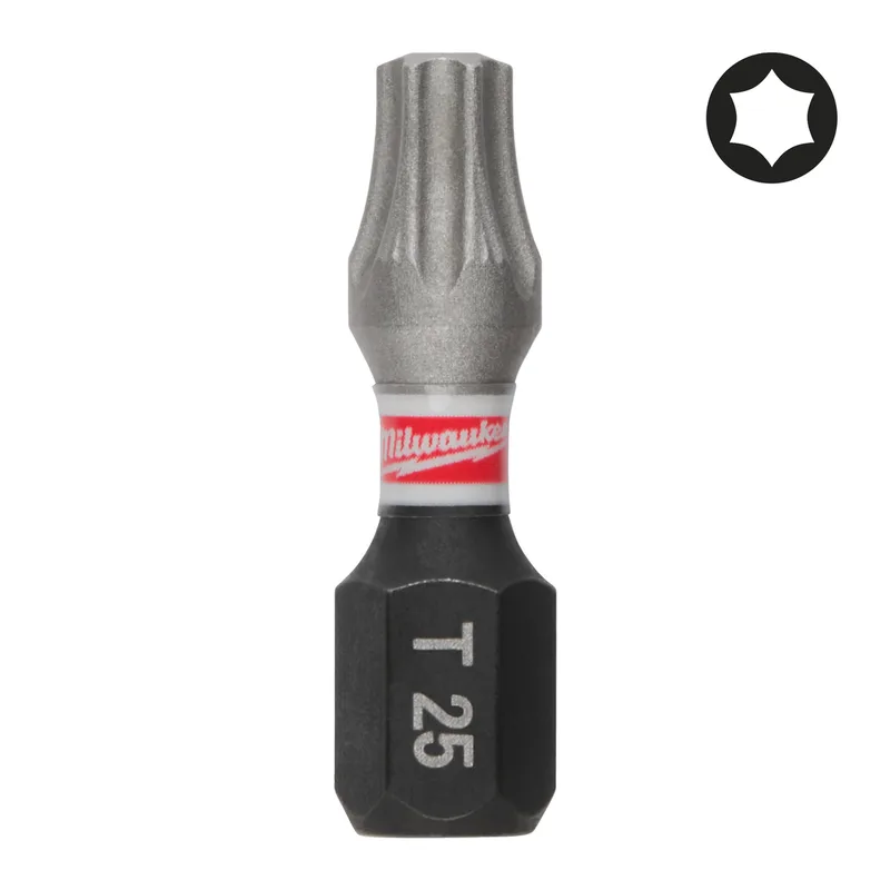 Schroefbit TX25 25 mm SHOCKWAVE (25 stuks) - 4932430880 de Milwaukee – image du produit