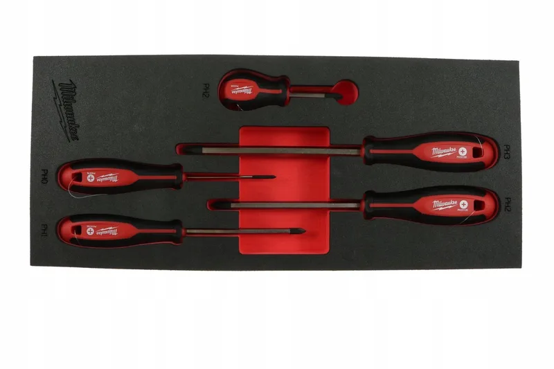 Schuimmodule met 5 Schroevendraaiers - Magnetisch by Milwaukee, Red – product image