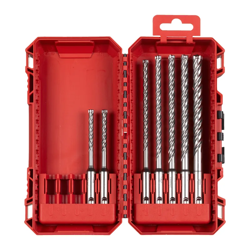 SDS-PLUS UK borenset MX4 PACKOUT Ready Box (5,5 x115 & 5/5,5/6/7/8/10 x 165 mm) - 4932500061 von Milwaukee – Produktbild