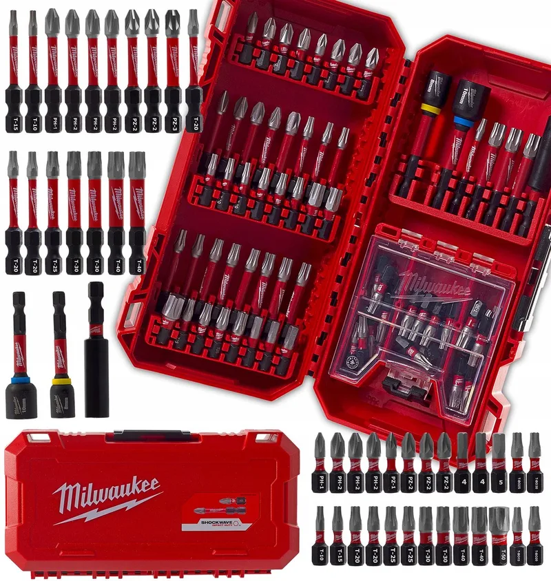 SHOCKWAVE Bitset 75 Delen met Dopsleutels & Verlengstuk de Milwaukee – image du produit