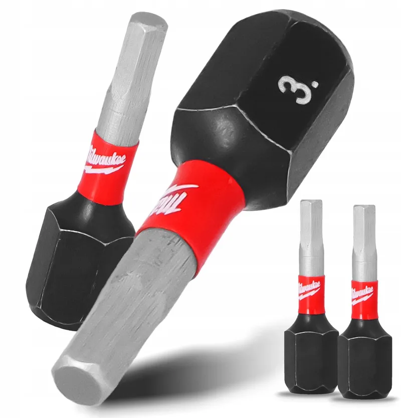 SHOCKWAVE HEX3 Impact Bits 25mm Magnetisch (2 Stuks) van Milwaukee – productafbeelding