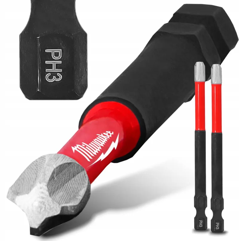 SHOCKWAVE Impact Bit PH3 90mm - 2 Stuks, Magnetisch van Milwaukee – productafbeelding