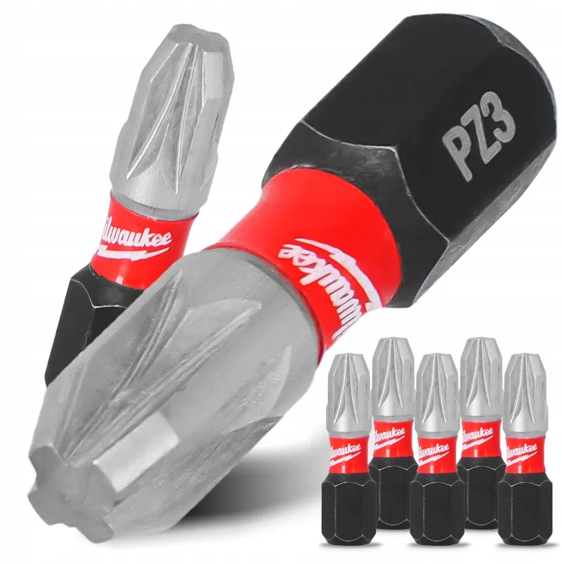 SHOCKWAVE Impact Bit PZ3 25mm Magnetisch - 5 Stuks van Milwaukee – productafbeelding