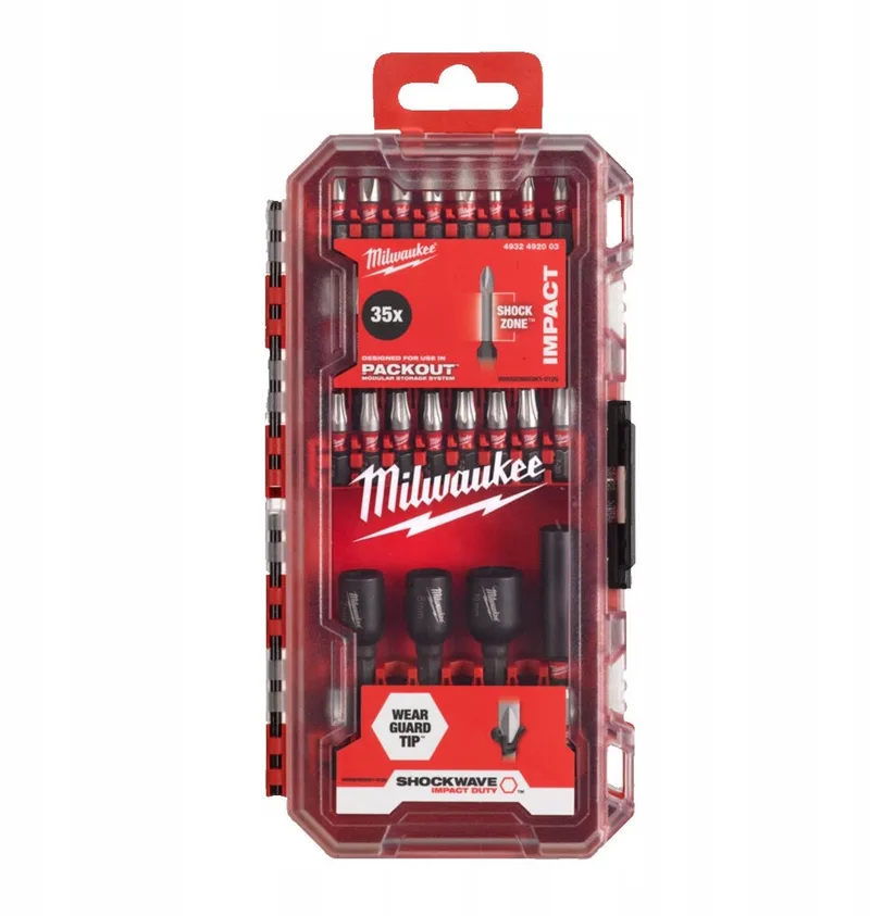Shockwave Impact Bitset 35 Delen van Milwaukee – productafbeelding