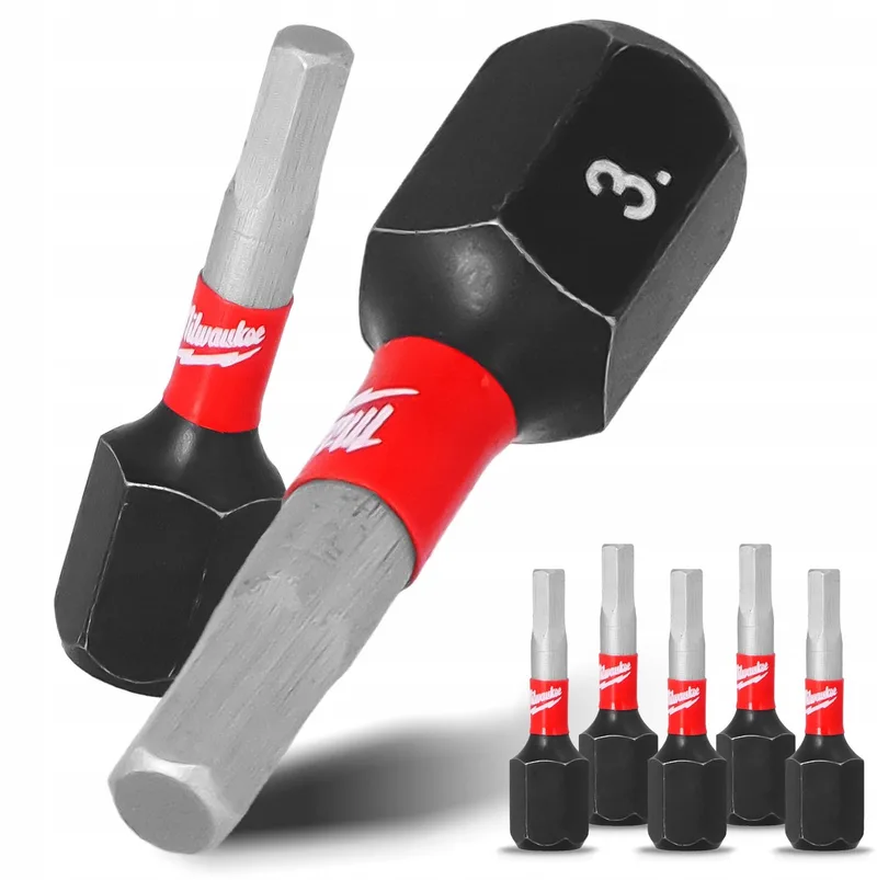 SHOCKWAVE IMPACT DUTY HEX3 25mm Bits (5 stuks) by Milwaukee – product image