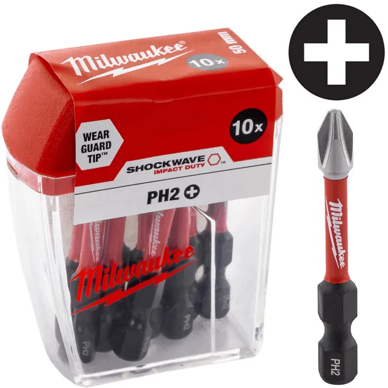 Shockwave Impact Duty™ schroefbits CD Tic Tac PH2 x 50 mm - 10 stuks - 4932430855 de Milwaukee – image du produit