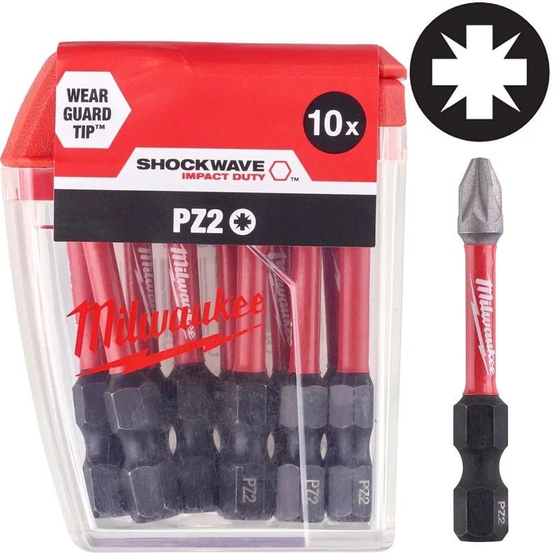 Shockwave Impact Duty™ schroefbits CD Tic Tac PZ2 x 50 mm (10 stuks) - 10 stuks - 4932430866 by Milwaukee – product image