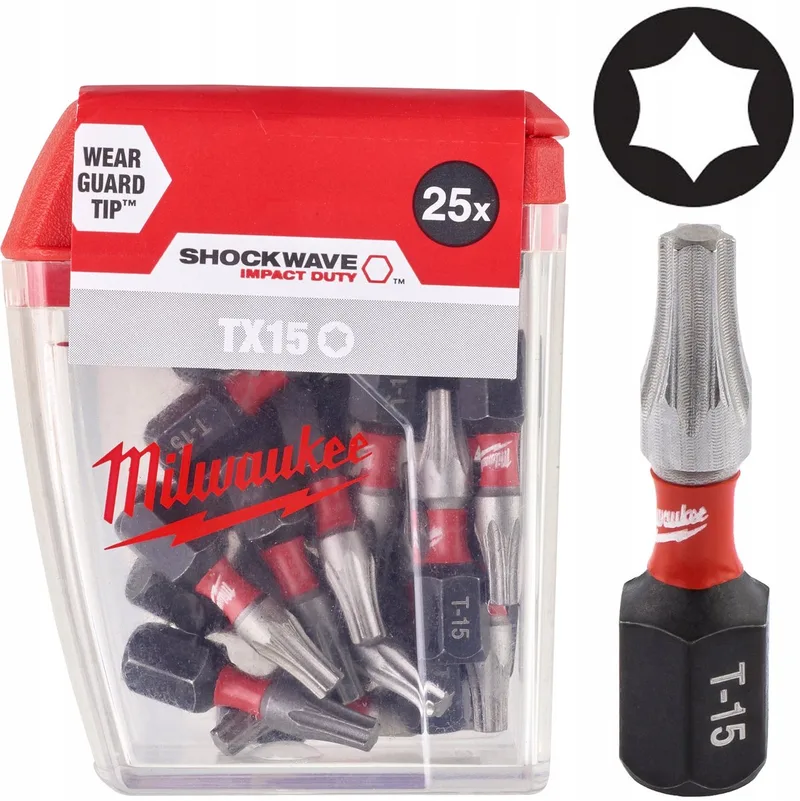 Shockwave Impact Duty™ schroefbits CD Tic Tac TX15 x 25 mm - 25 stuks - 4932430873 de Milwaukee – image du produit