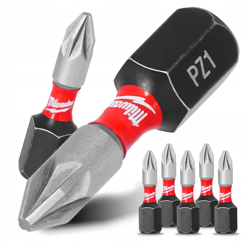 SHOCKWAVE PZ1 25mm Impact Bit Set (5 stuks) von Milwaukee – Produktbild