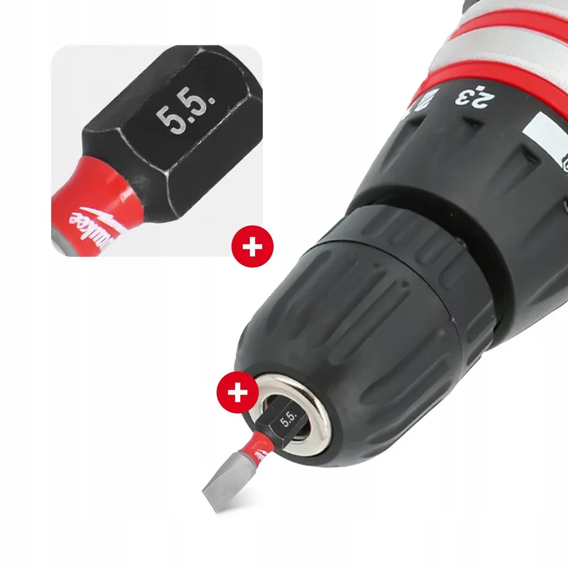 SHOCKWAVE SL5,5 Bit Udarowy 25mm (3 stuks) de Milwaukee – image du produit