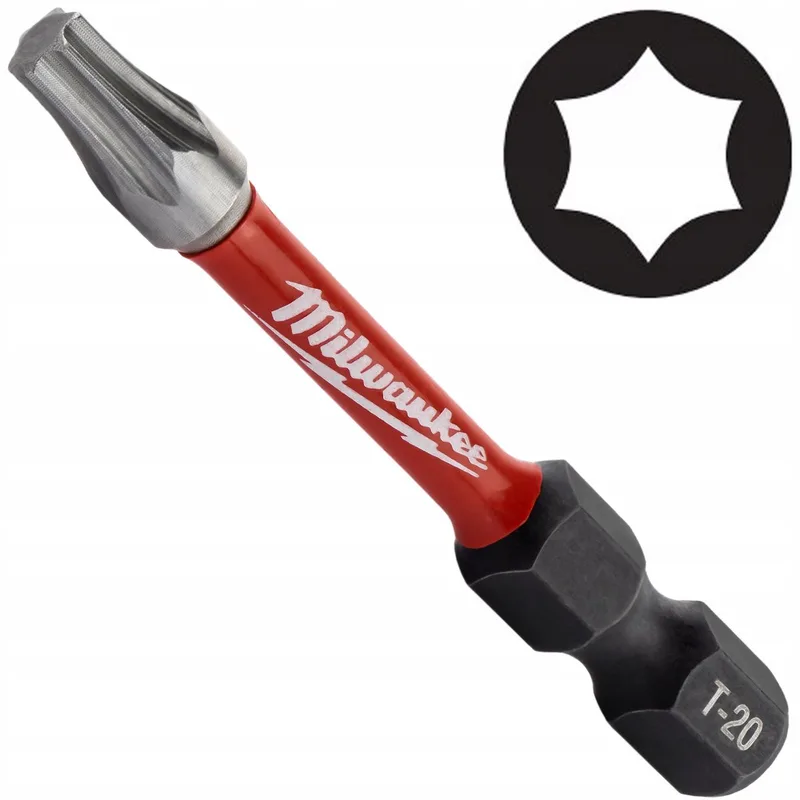Shockwave TX20 Torx Bit 50mm - 1 Stuk de Milwaukee – image du produit