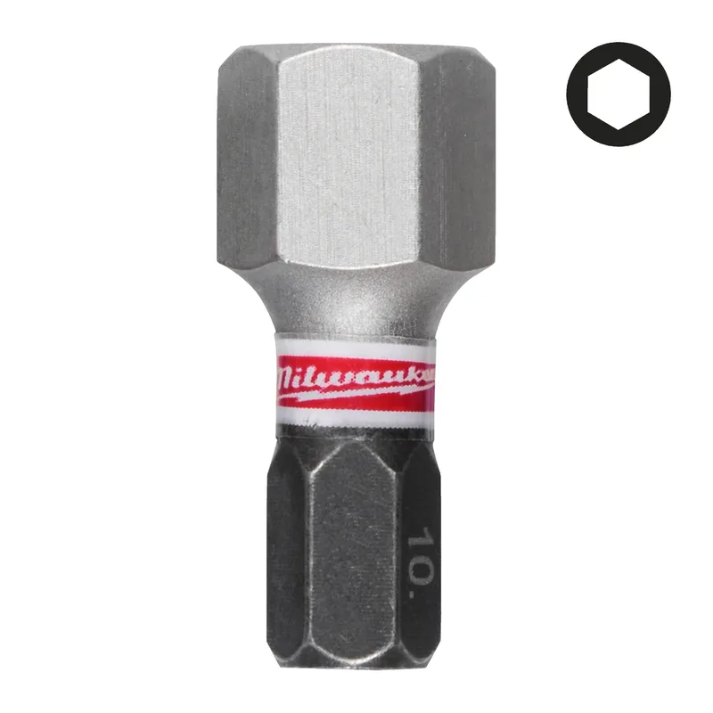 SHOCKWAVE™ Hex 10,0 x 25 mm Schroefbit (3 stuks) - 4932500384 von Milwaukee – Produktbild