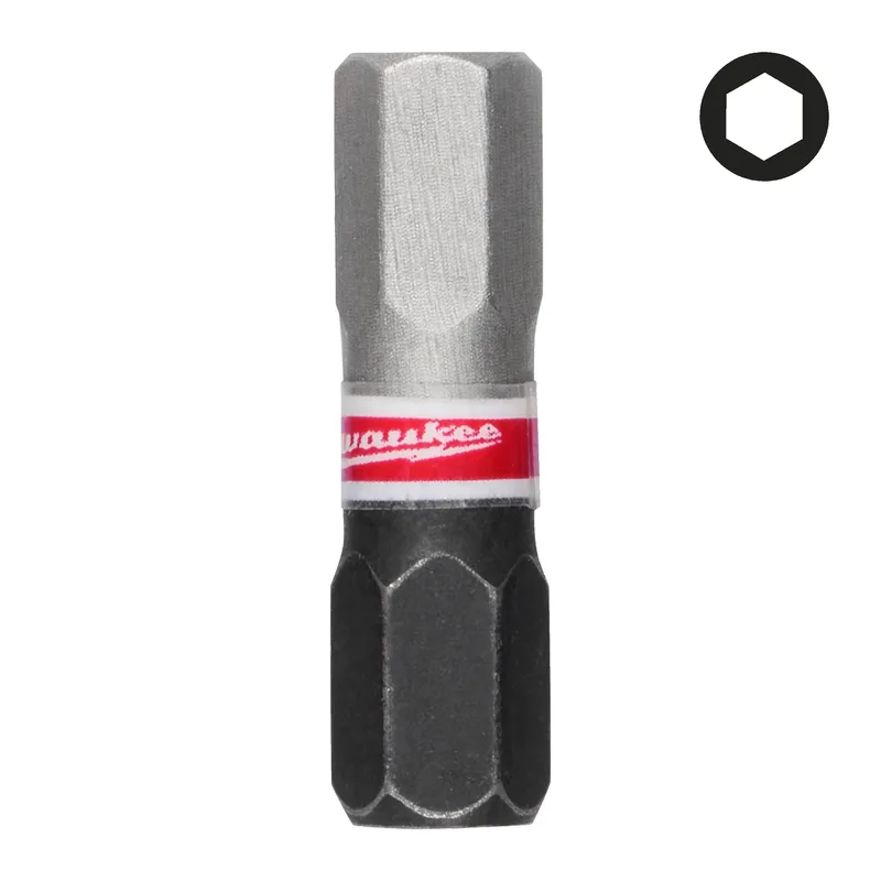 SHOCKWAVE™ Hex 6,0 x 25 mm Schroefbit (3 stuks) - 4932500382 by Milwaukee – product image
