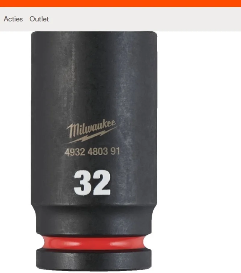 ShockWave™ Krachtdop 3/4 lang | 32 mm - 4932480391 by Milwaukee – product image