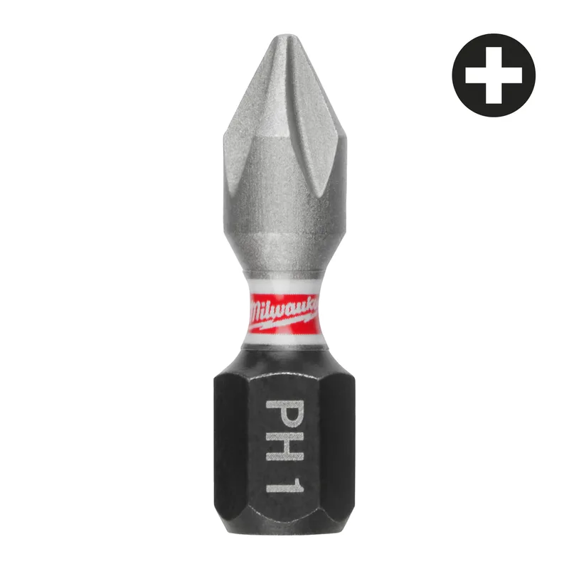 SHOCKWAVE™ PH1 x 25 mm Schroefbit (3 stuks) - 4932500352 by Milwaukee – product image