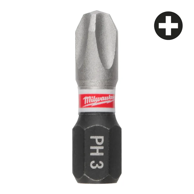 SHOCKWAVE™ PH3 x 25 mm Schroefbit (3 stuks) - 4932500354 von Milwaukee – Produktbild