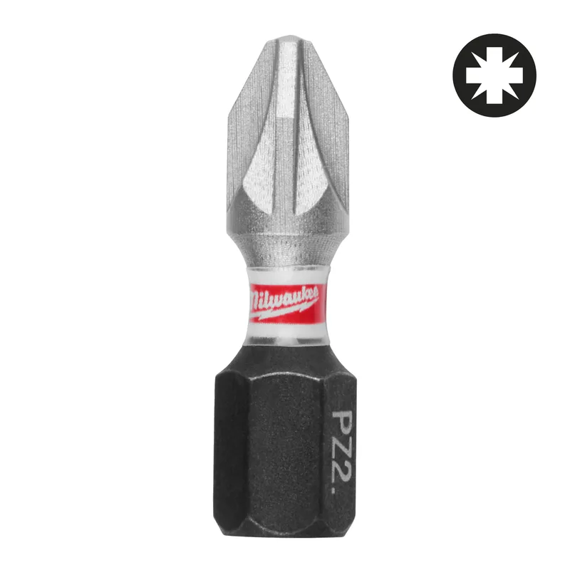 SHOCKWAVE™ PZ2 x 25 mm Schroefbit (3 stuks) - 4932500356 von Milwaukee – Produktbild