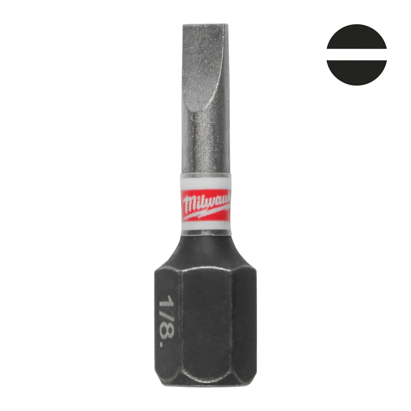 SHOCKWAVE™ SL0,8 x 5,5 x 25 mm Schroefbit (3 stuks) - 4932500387 von Milwaukee – Produktbild