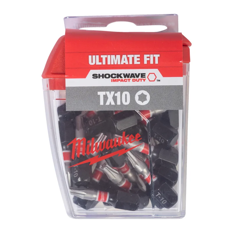 SHOCKWAVE™ TX10 x 25 mm Schroefbit (25 stuks) - 4932500398 von Milwaukee – Produktbild