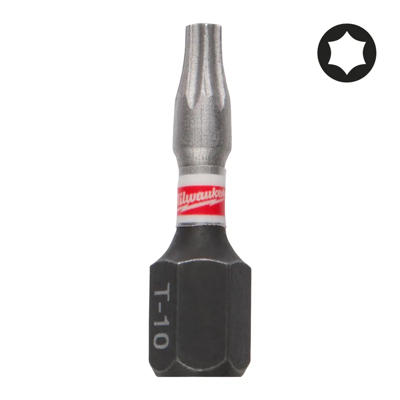 SHOCKWAVE™ TX10 x 25 mm Schroefbit (3 stuks) - 4932500361 von Milwaukee – Produktbild