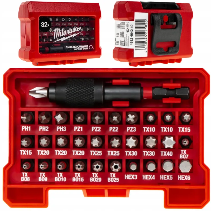 Slagmoer Bitset 32 Delig TORX PH PZ HEX Imbus by Milwaukee – product image