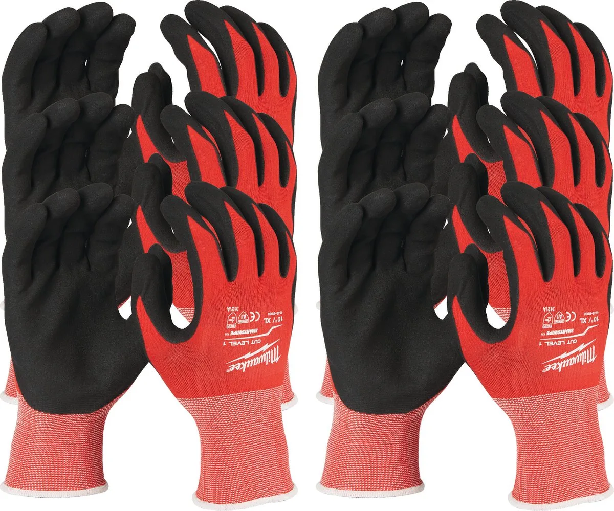 Snijklasse 1gedimde handschoenen. 12 Pack Cut Level 1 Handschoenen-XL / 10 - 4932471616 fra Milwaukee, Blå – produktbillede