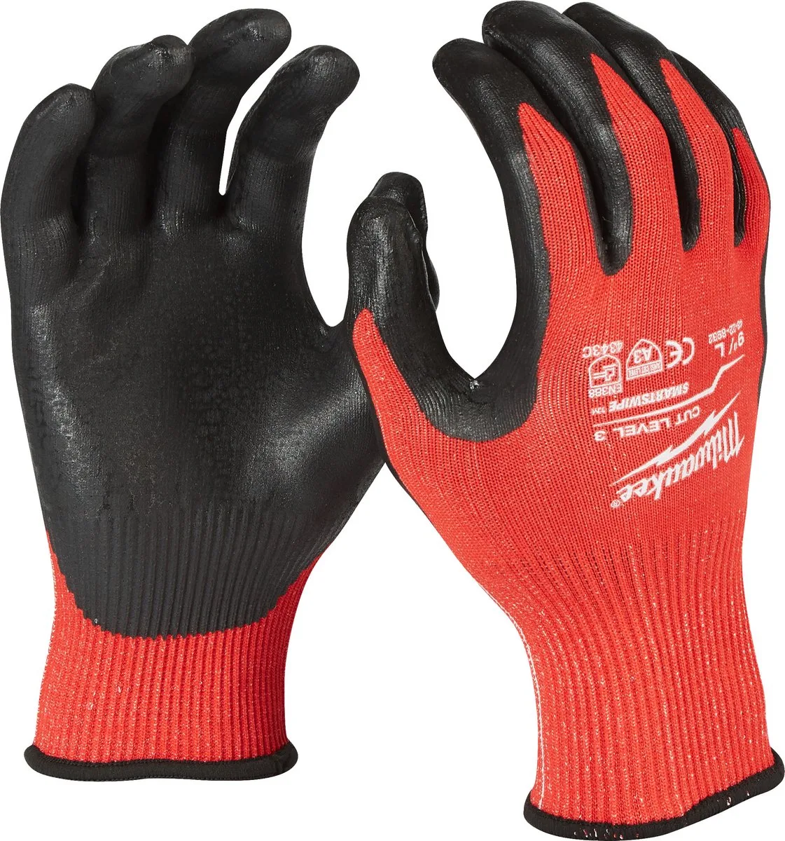 snijklasse 3 gedimde handschoenen. Cut Level 3 Handschoenen - XL / 10 - 1pc - 4932471422 van Milwaukee, Zwart – productafbeelding